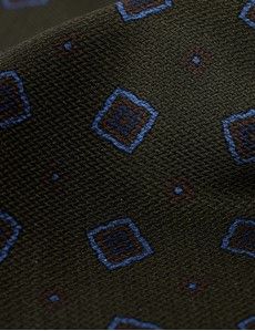 Green Medallion 1913 Pocket Square