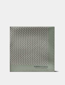 Mint Dolphin 1913 Pocket Square