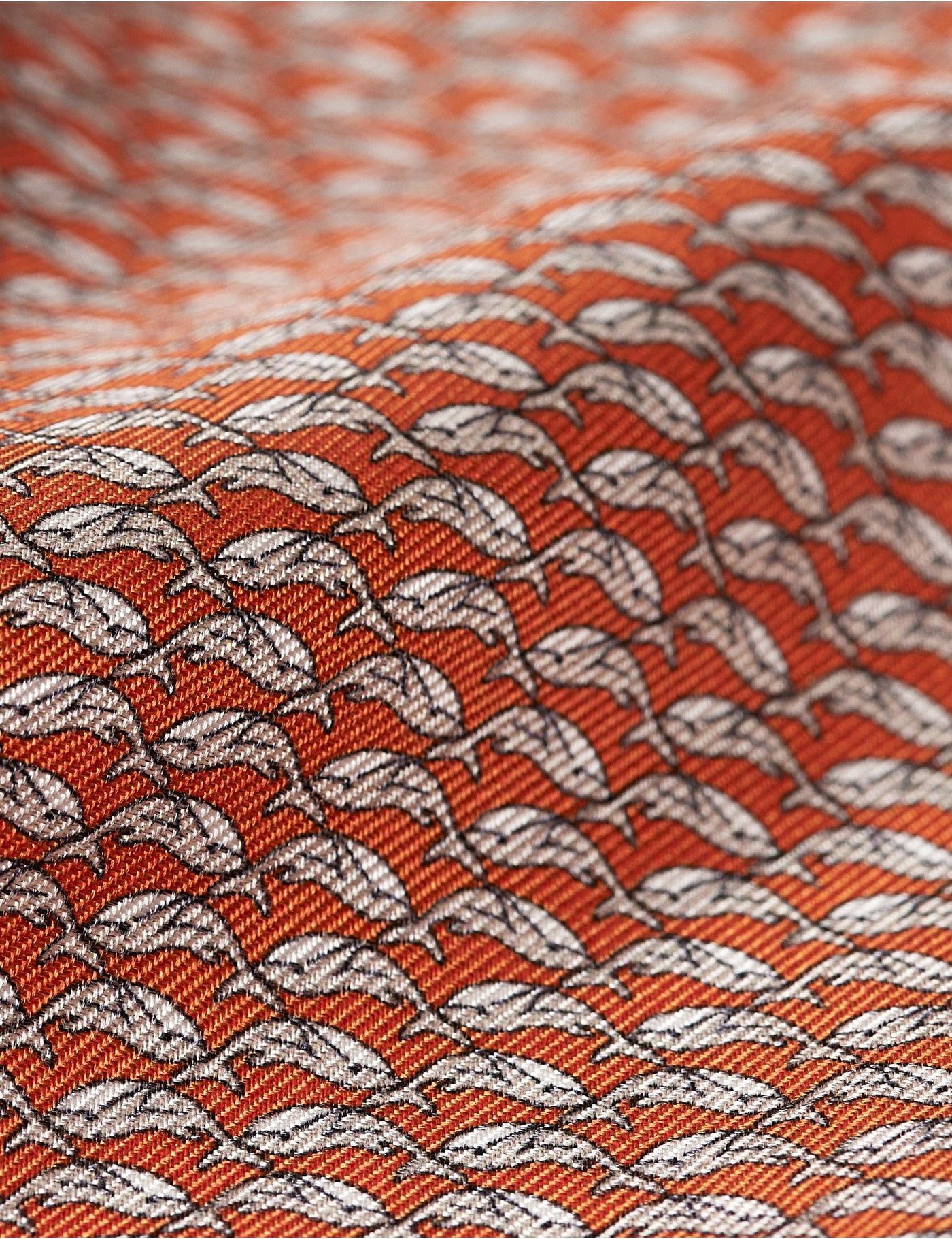 Orange Orca 1913 Pocket Square-preview