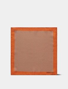 Orange Orca 1913 Pocket Square