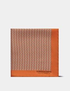 Orange Orca 1913 Pocket Square
