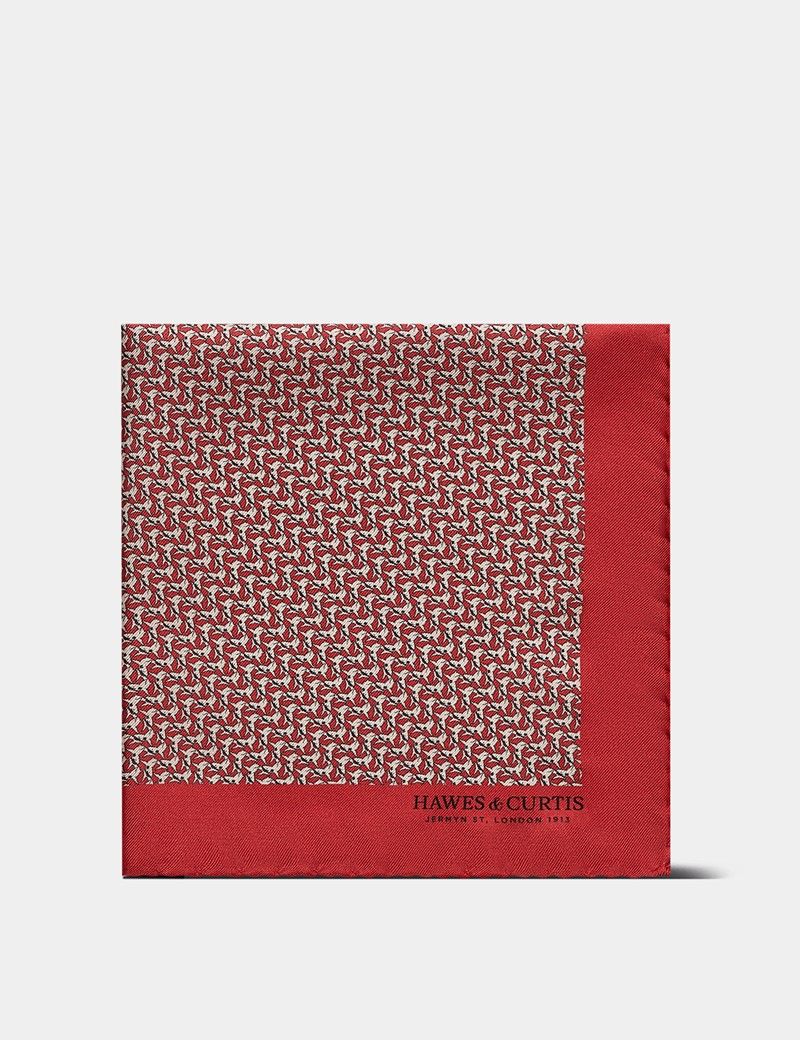 Red Shark 1913 Pocket Square