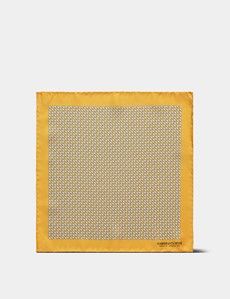 Yellow Hippo 1913 Pocket Square