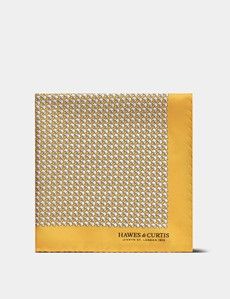 Yellow Hippo 1913 Pocket Square
