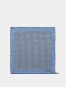 Sky Blue Chain 1913 Pocket Square