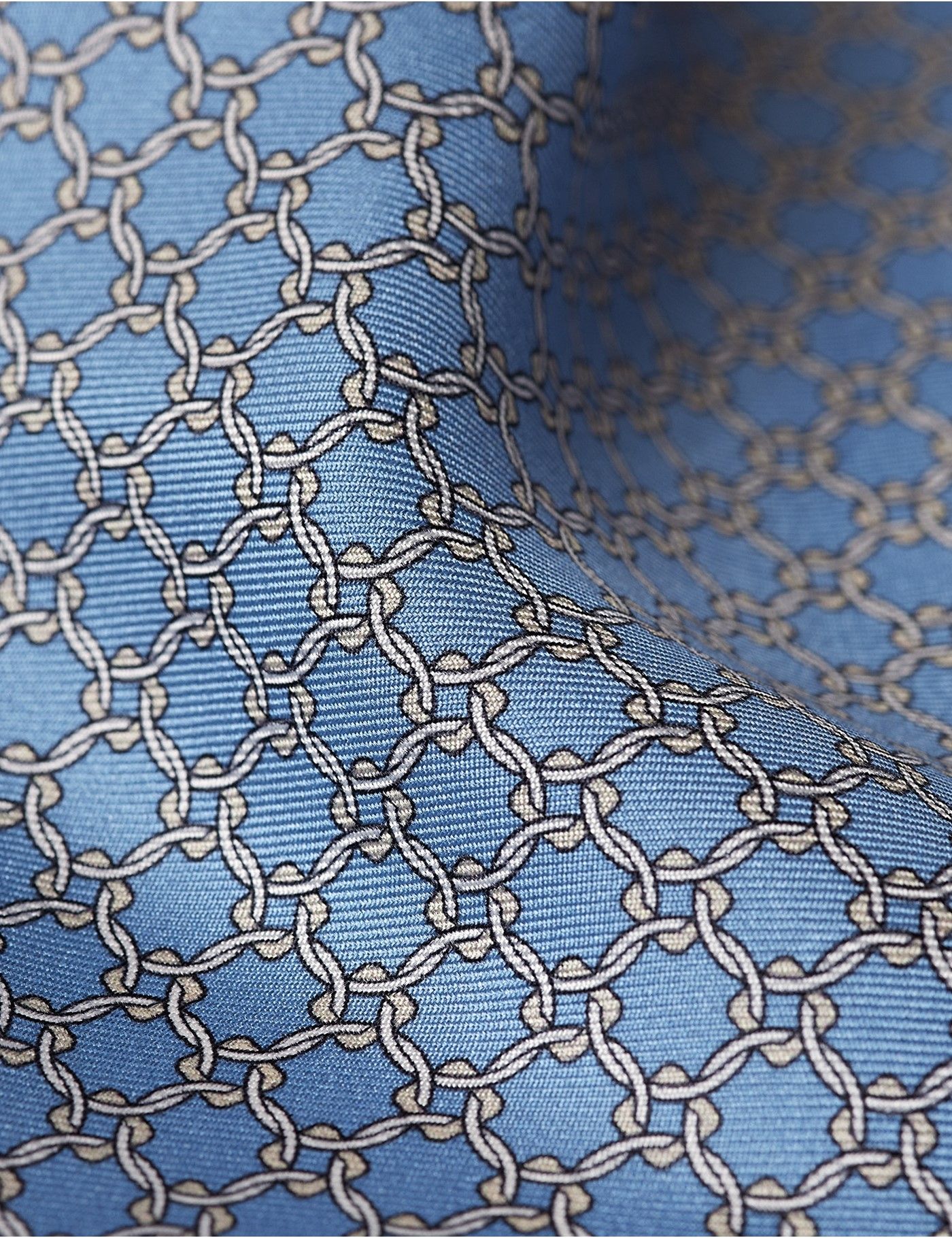 Sky Blue Chain 1913 Pocket Square-preview