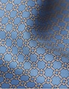Sky Blue Chain 1913 Pocket Square