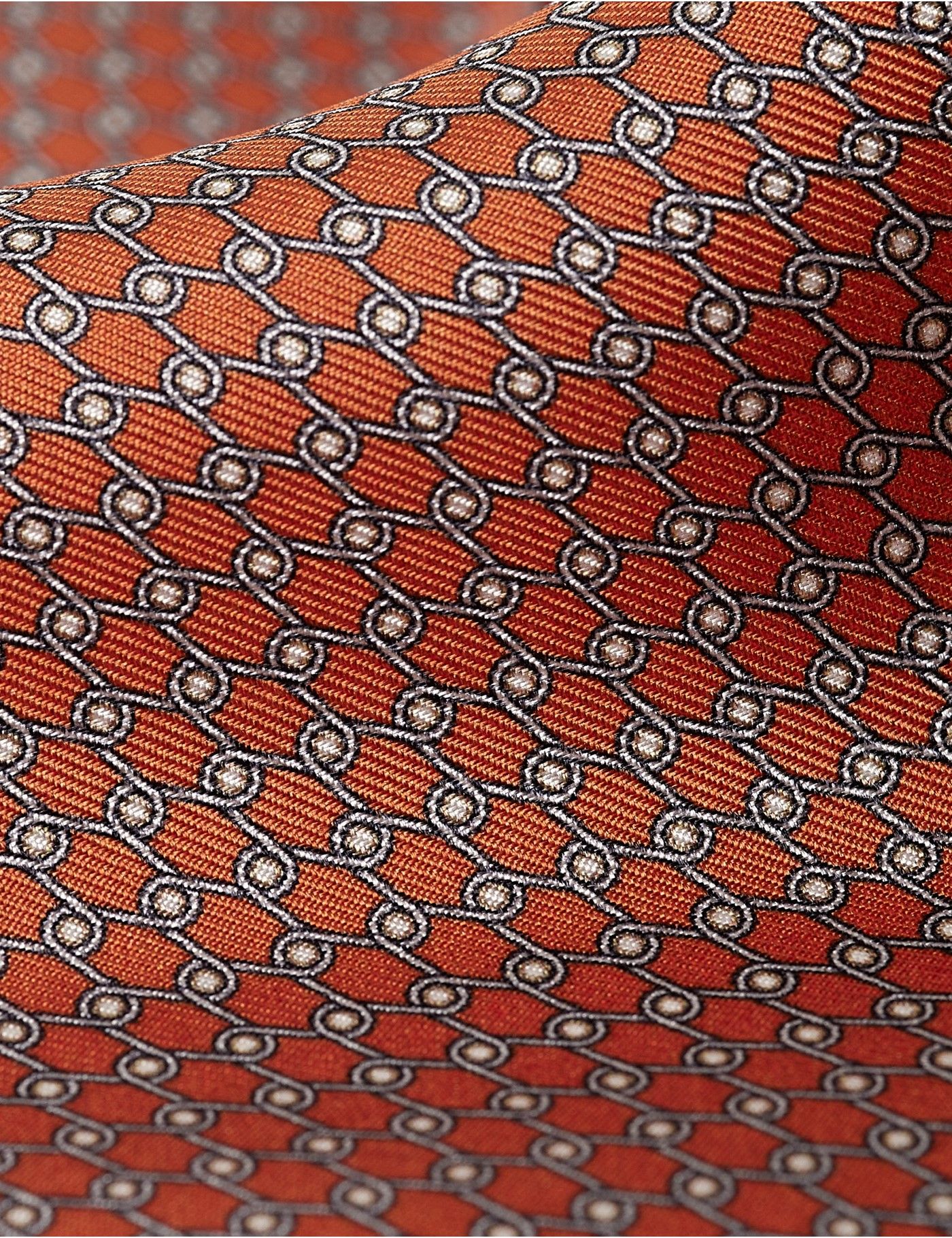 Orange Geo 1913 Pocket Square-preview
