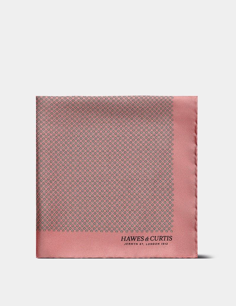 Pink Geo 1913 Pocket Square