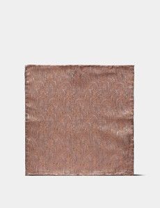 Copper Paisley Handkerchief