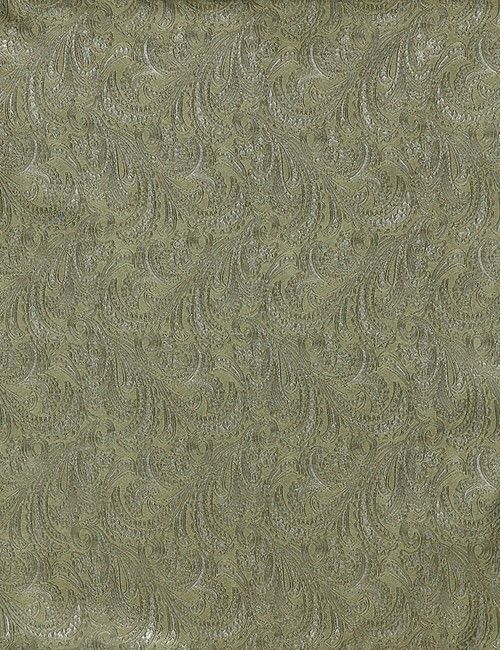 Sage Green Paisley Handkerchief - 100% Silk-preview