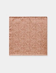 Peach Paisley Handkerchief