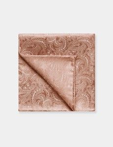 Peach Paisley Handkerchief