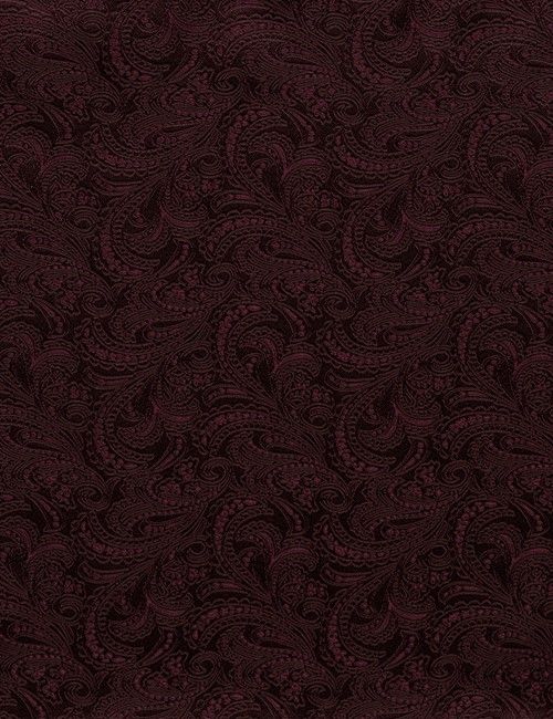 Burgundy Paisley Handkerchief - 100% Silk-preview