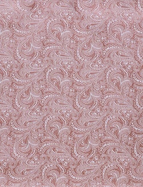 Dusty Pink Paisley Handkerchief - 100% Silk-preview