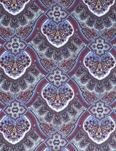 Multi Colour Geometric Print Handkerchief - 100% Silk-preview1