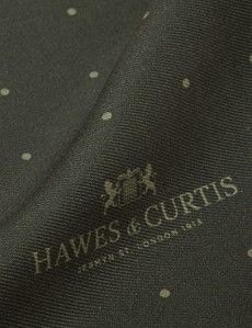 Forest Green Spotted Pocket Square