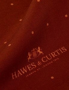 Rust Spotted Pocket Square