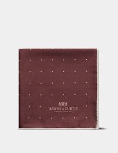 Blush Pink Spotted Pocket Square