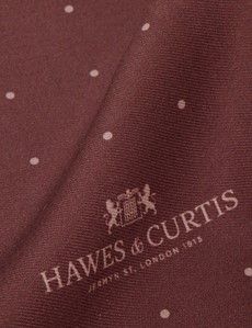 Blush Pink Spotted Pocket Square