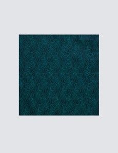 Emerald Paisley Handkerchief - 100% Silk