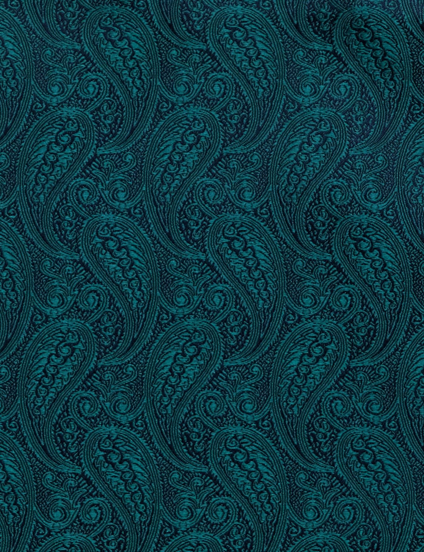 Emerald Paisley Handkerchief - 100% Silk-preview