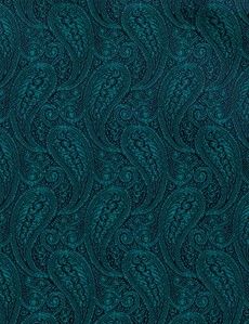Emerald Paisley Handkerchief - 100% Silk