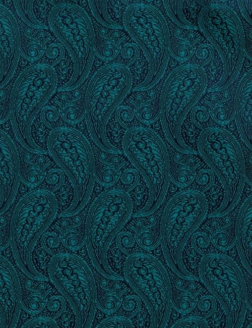 Emerald Paisley Handkerchief - 100% Silk-preview
