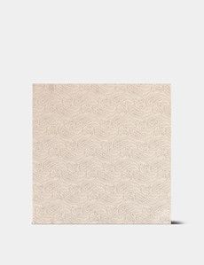 Cream Paisley Handkerchief - 100% Silk
