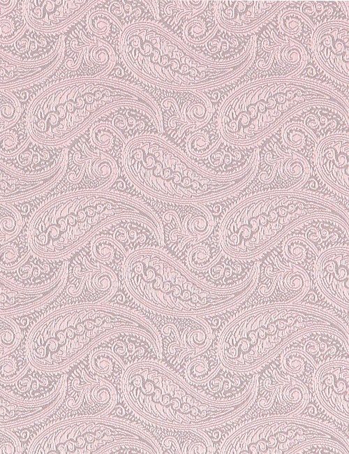 Light Pink Paisley Pocket Square - 100% Silk-preview