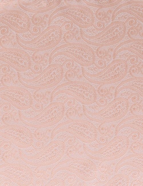 Coral Paisley Pocket Square - 100% Silk-preview