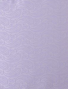 Lilac Paisley Pocket Square - 100% Silk