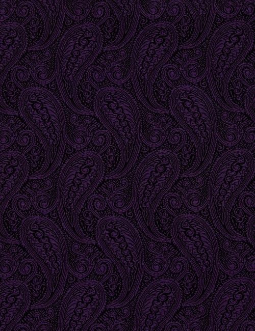 Plum Paisley Pocket Square - 100% Silk-preview