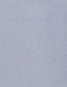 Sky Blue Plain Repp Pocket Square - 100% Silk-preview1