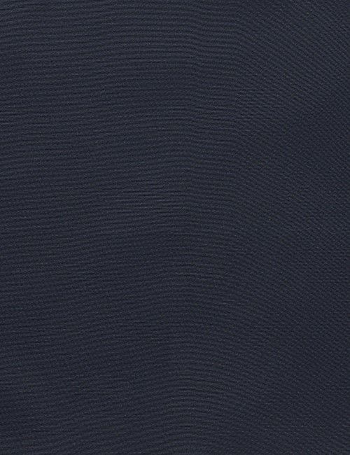Mid Blue Plain Repp Pocket Square - 100% Silk-preview