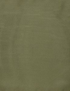 Sage Green Plain Repp Pocket Square - 100% Silk-preview1