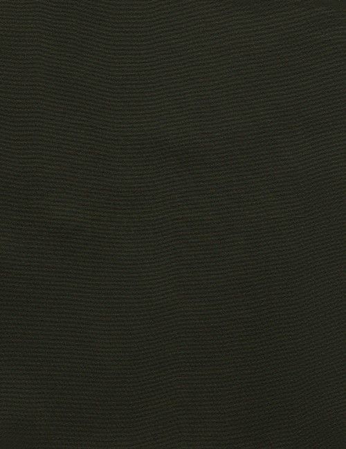 Dark Green Plain Repp Pocket Square - 100% Silk-preview
