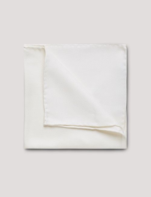Cream Spun Silk Pocket Square