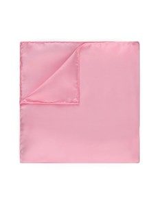 Men's Pink Pocket Square - 100% Silk