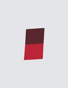 Men's Red & Wine 100% Silk Pocket Square