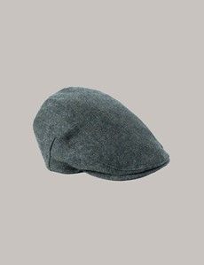 Christy's Green Wool Flat Cap