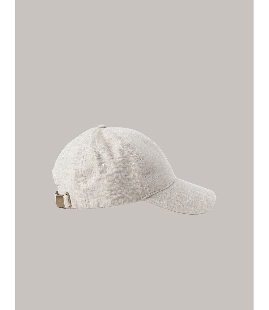 Linen baseball cap online