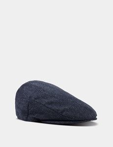 Blue Hopsack 1913 Flat Cap