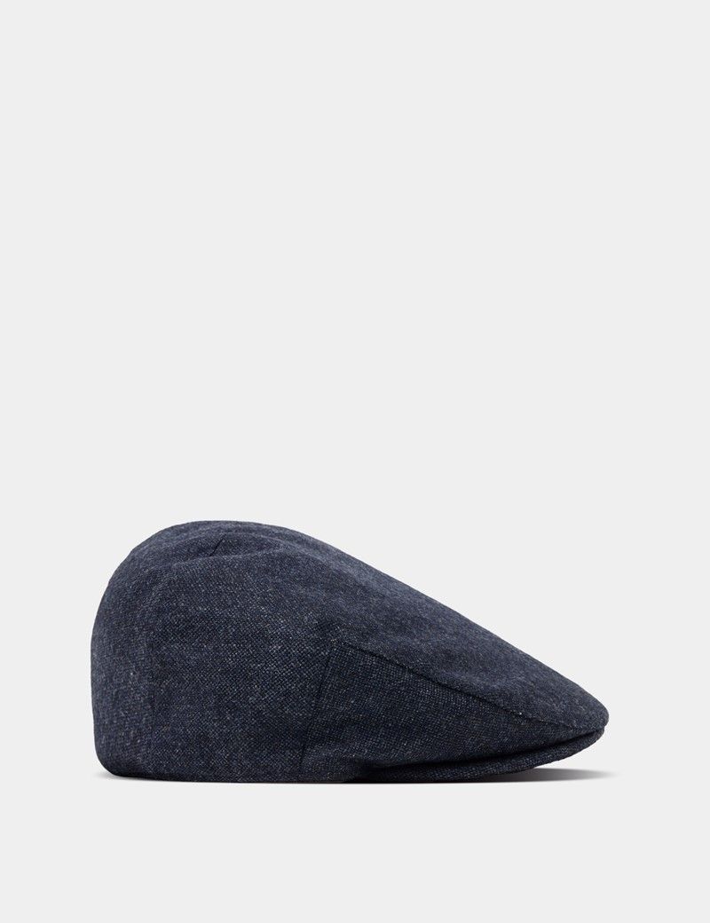 Blue Hopsack 1913 Flat Cap