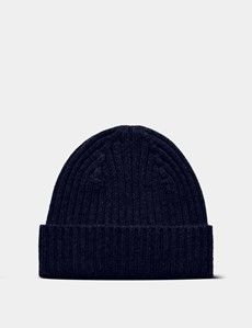 Navy Ribbed 1913 Beanie
