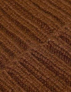 Rust Ribbed 1913 Beanie