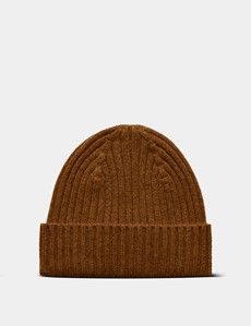 Rust Ribbed 1913 Beanie