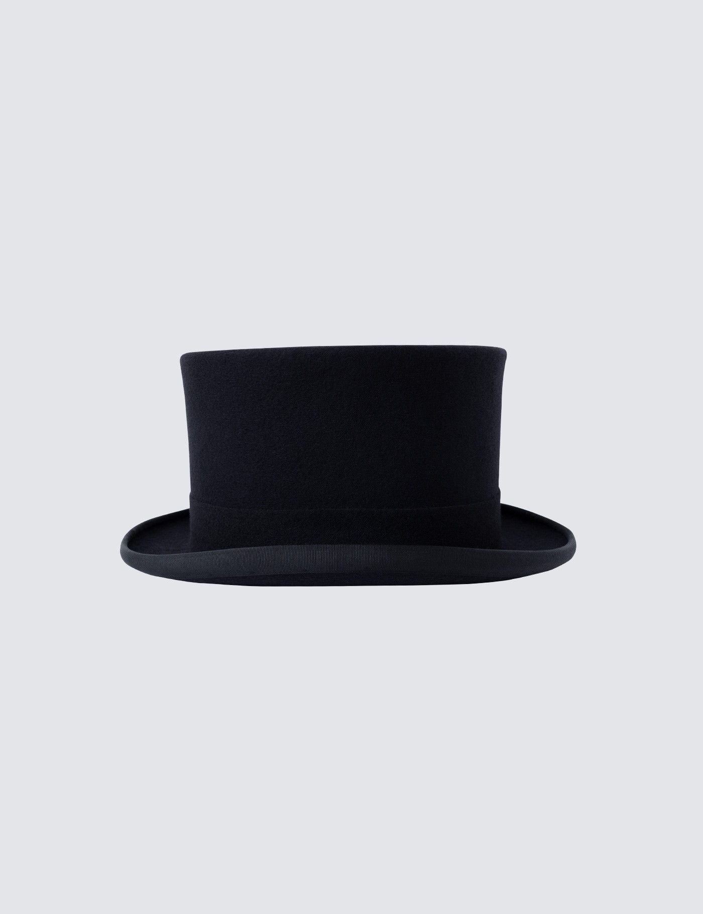 Christy s Black Wool Felt Top Hat with White Lining Hawes Curtis