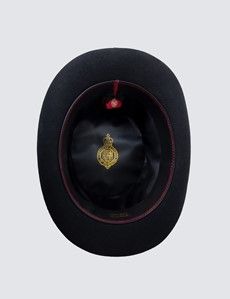 Christy’s Brand Black Wool Felt Top Hat with Black Lining-preview1