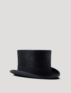 Christy’s Black Melusine Fur Felt Top Hat